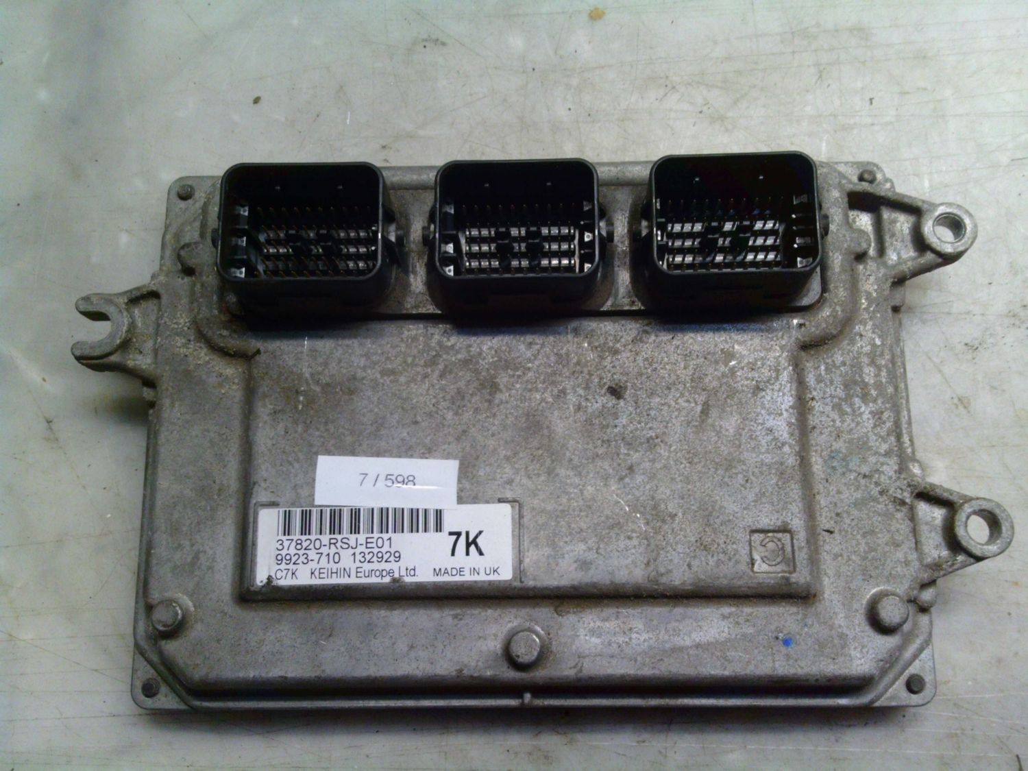7-598 Centralina Motore Keinin 37820-RSJ-E01 37820RSJE01 9923-710 132929 7K  HONDA Benzina CIVIC