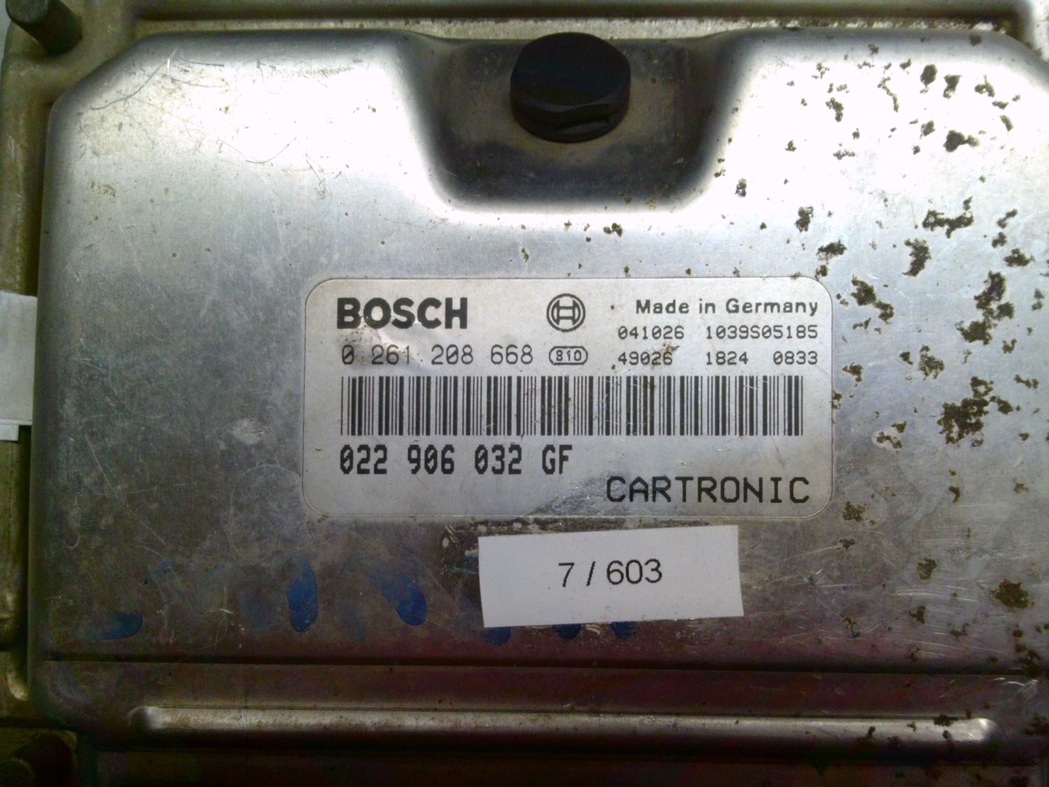 7-603 Centralina Motore Bosch 0 261 208 668 0261208668 022 906 032 GF 1039S05185   PORSCHE Benzina Cayenne