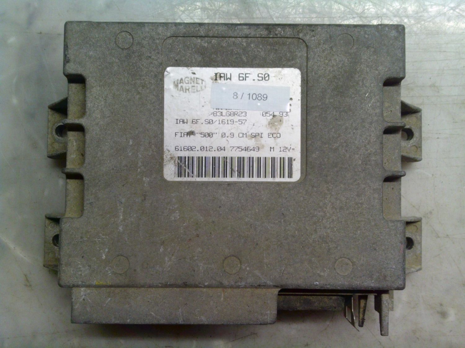 8-1089 Centralina Motore Magneti Marelli IAW 6F.S0 IAW6F.S0 61602.012.04  7754649  FIAT Benzina 500