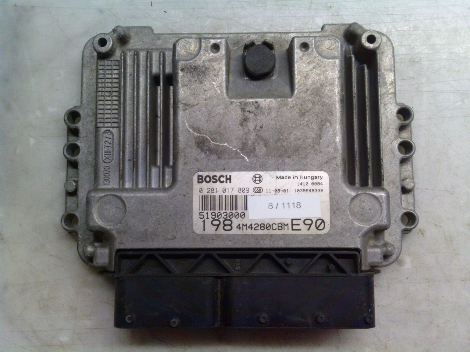 8-1118 Centralina Motore Bosch 0 281 017 809 0281017809 51903000 1039S49336 1984M4280CBME90  FIAT Diesel BRAVO_BRAVA