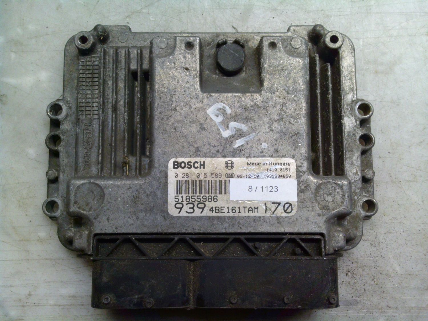 8-1123 Centralina Motore Bosch 0 281 015 589 0281015589 51855986 1039S34650 9394BE161TAM170  ALFA ROMEO Diesel 159