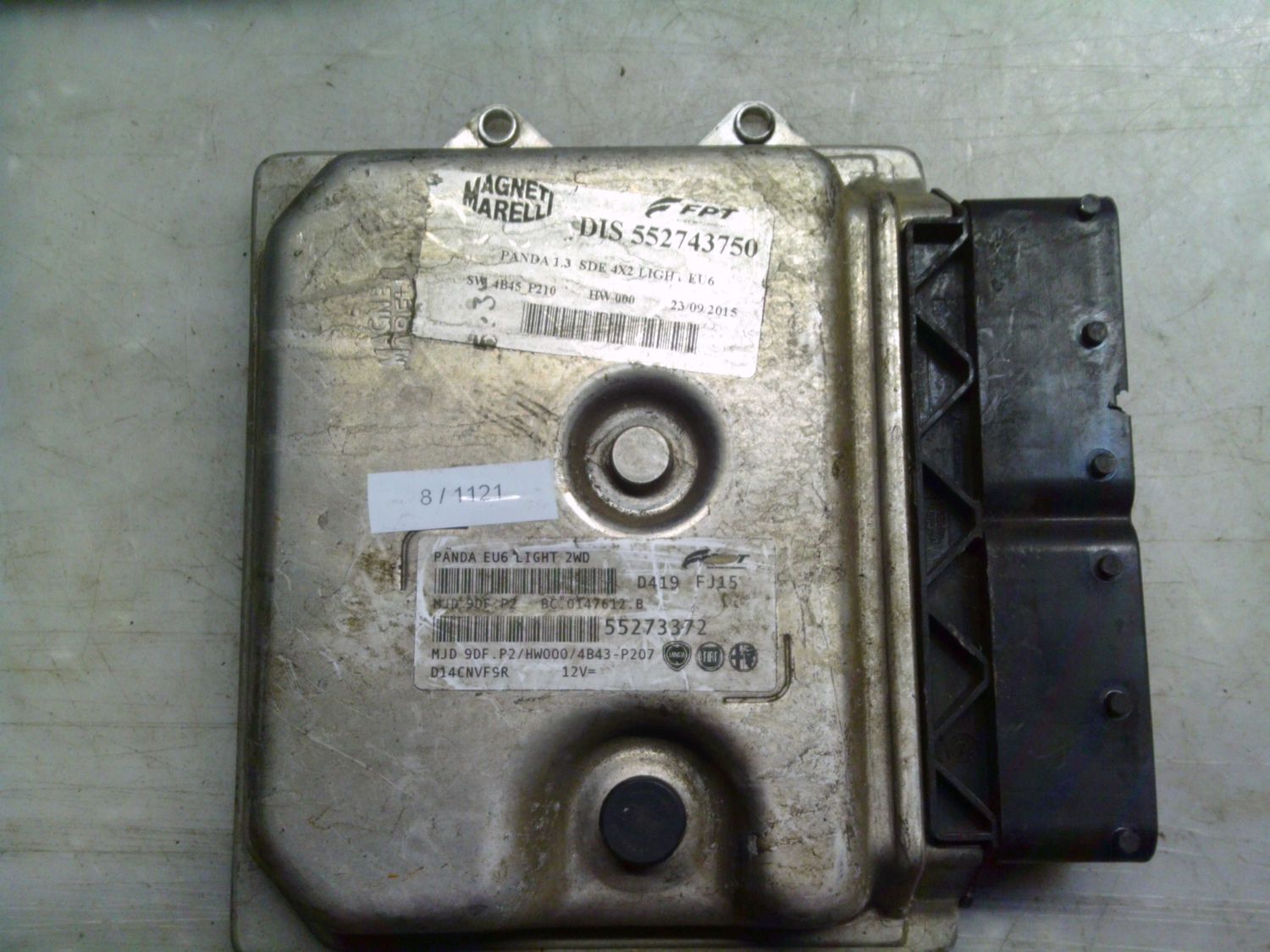 8-1121 Centralina Motore Magneti Marelli 55273372   MJD 9DF.PZ BC.0147612.B PANDA EU6 LIGHT 2WD HW000/4B43-P207 FIAT Diesel Panda