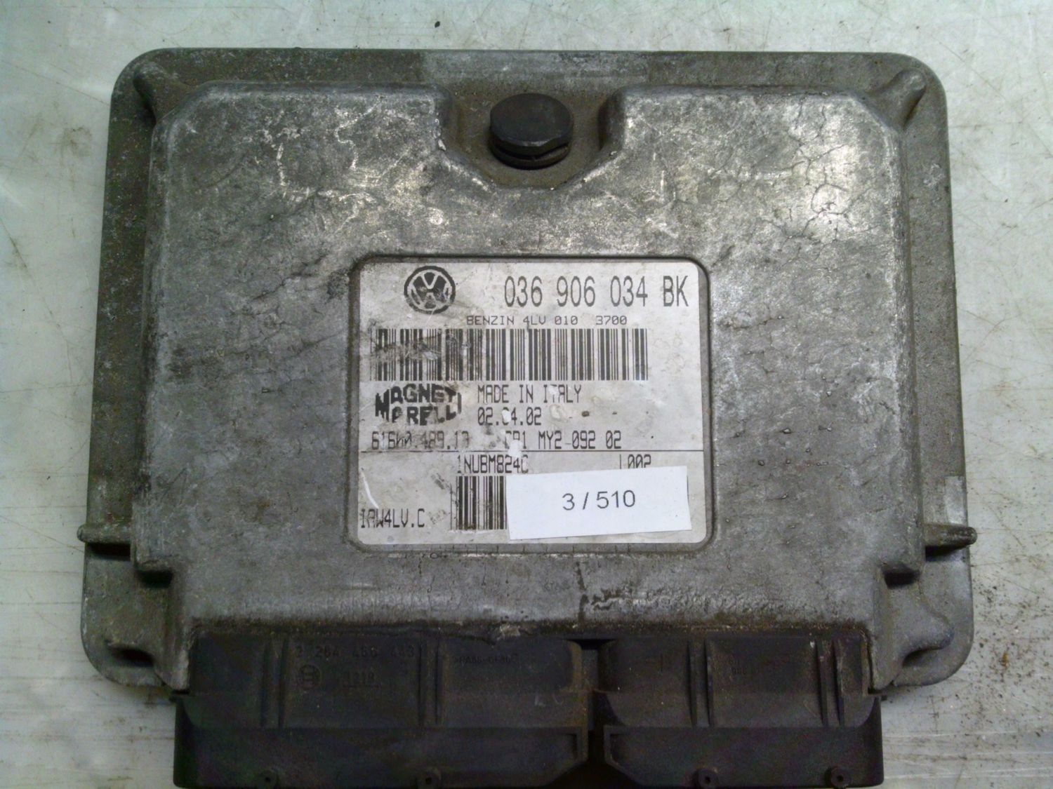 3-510 Centralina Motore Magneti Marelli IAW 4LV.C IAW4LV.C 61600.489.18  036 906 034 BK  SKODA Benzina FABIA