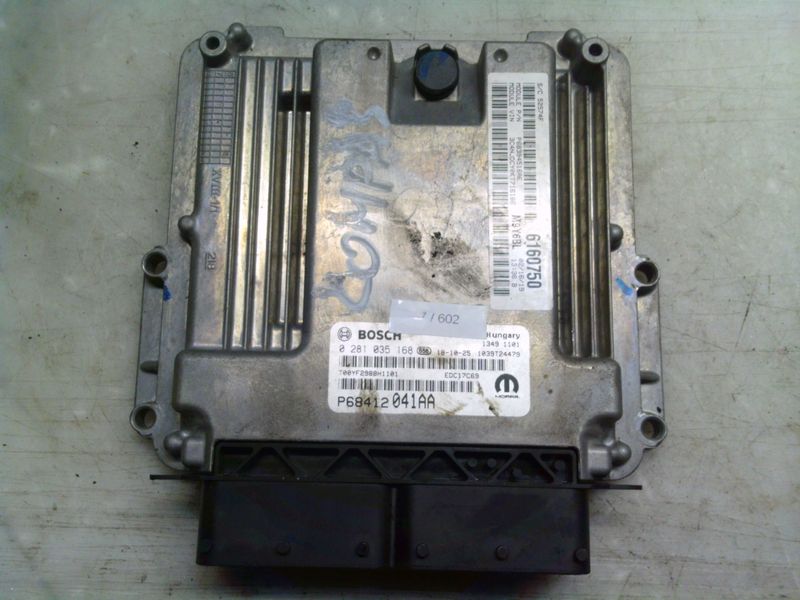 7-602 Centralina Motore Bosch 0  281 035 168 0281035168 P68412041AA 1039T24479   JEEP Diesel COMPASS