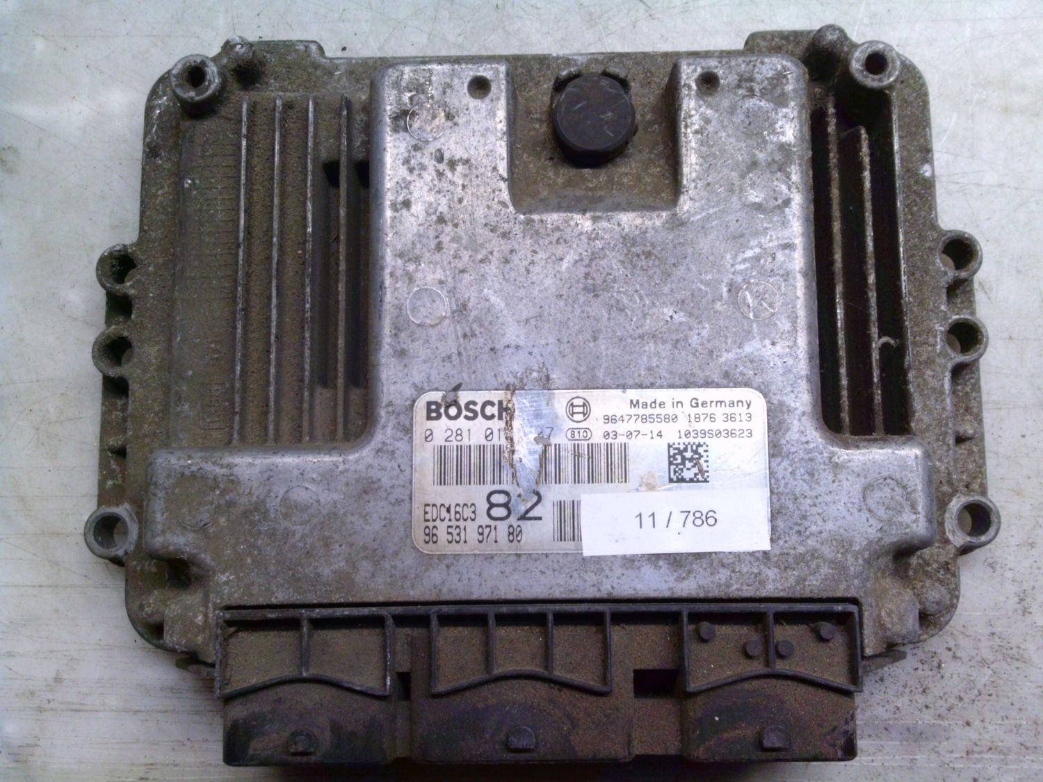 11-786 Centralina Motore Bosch 0 281 010 707 0281010707 96 531 971 80 1039S03623 EDC16C3 82 CITROEN / PEUGEOT Diesel Varie