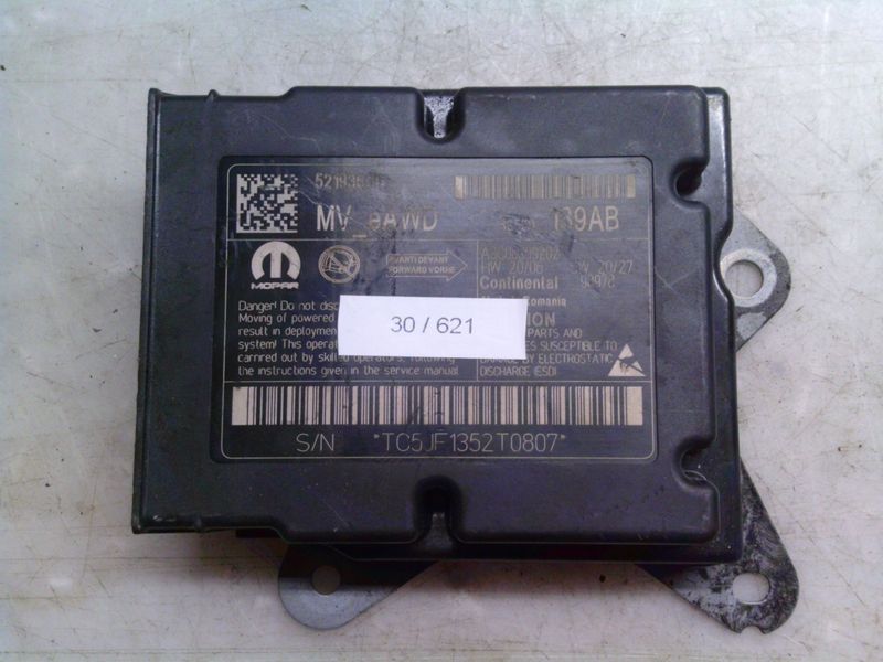 30-621 Centralina Airbag Continental 52193660   A3C08309202    JEEP  COMPASS