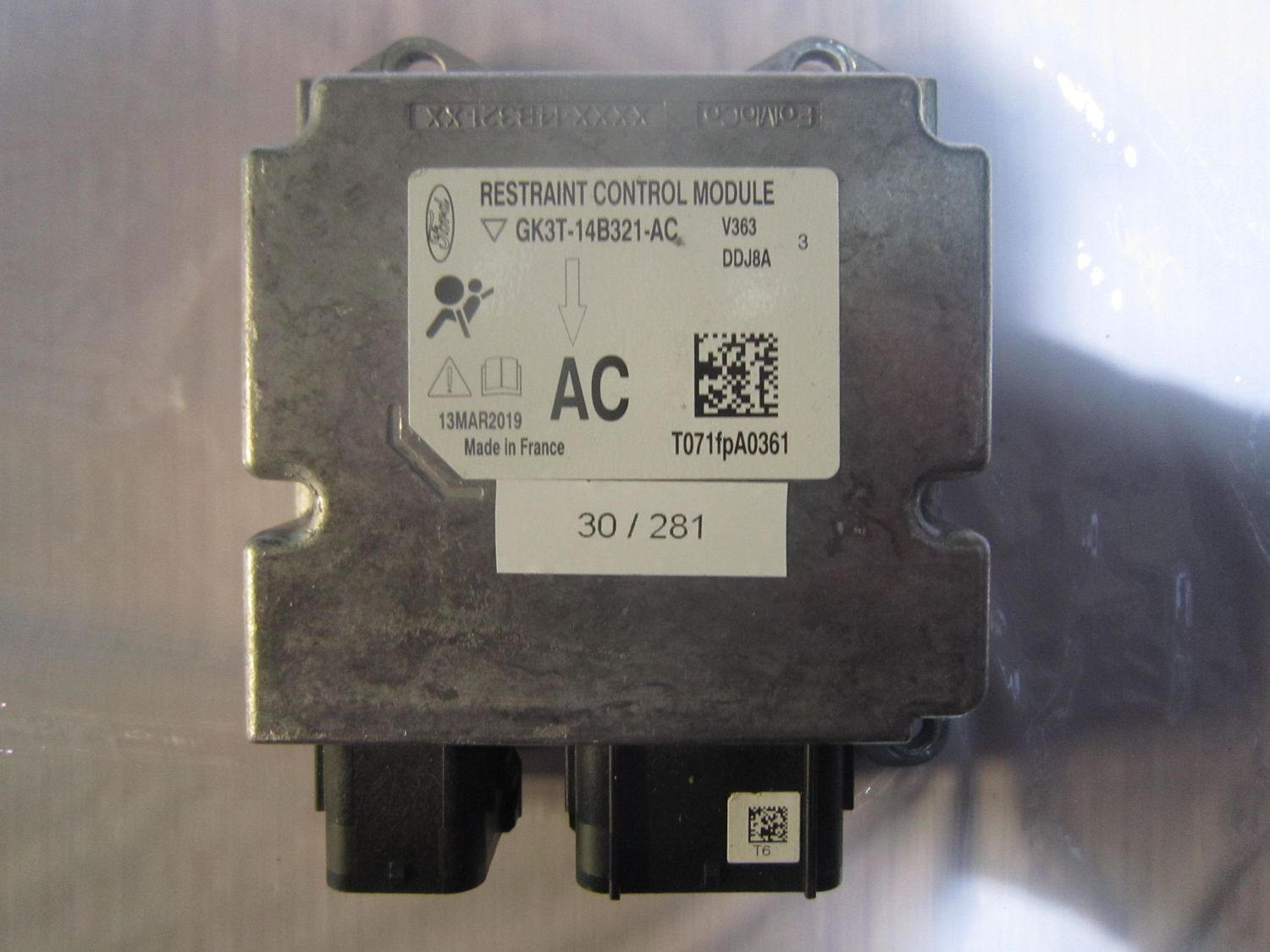 30-281 Centralina Airbag Ford GK3T-14B321-AC GK3T14B321AC        Ford  Transit