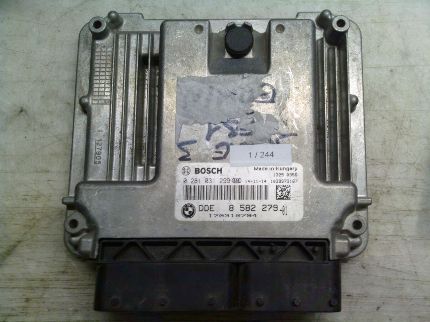 1-244 Centralina Motore Bosch 0 281 031 299 0281031299 8 582 279 1039S73167   BMW Diesel SERIE 3