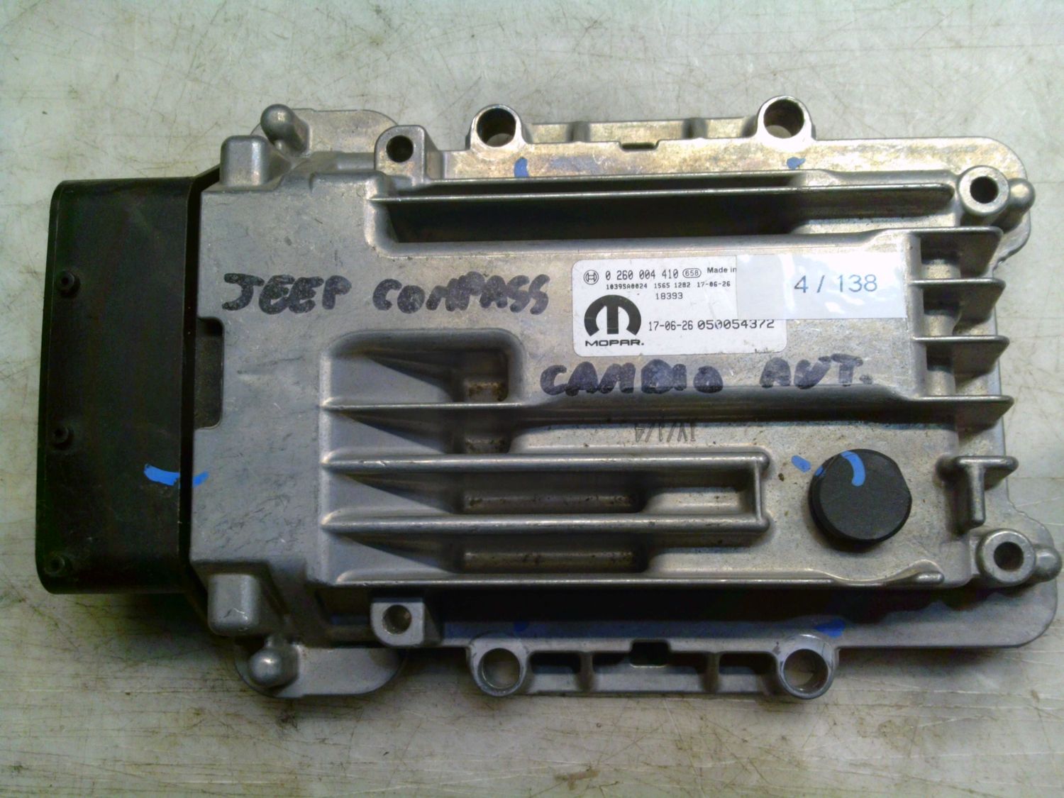 4-138 Centralina Cambio Automatico Mopar 0 260 004 410 0260004410 050054372 1039A0024   Jeep Diesel Compass