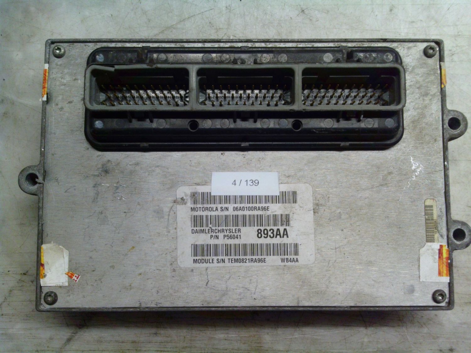 4-139 Centralina Motore Motorola P56041 893AA P56041893AA   WB4AA   Jeep Diesel Grand Cherokee