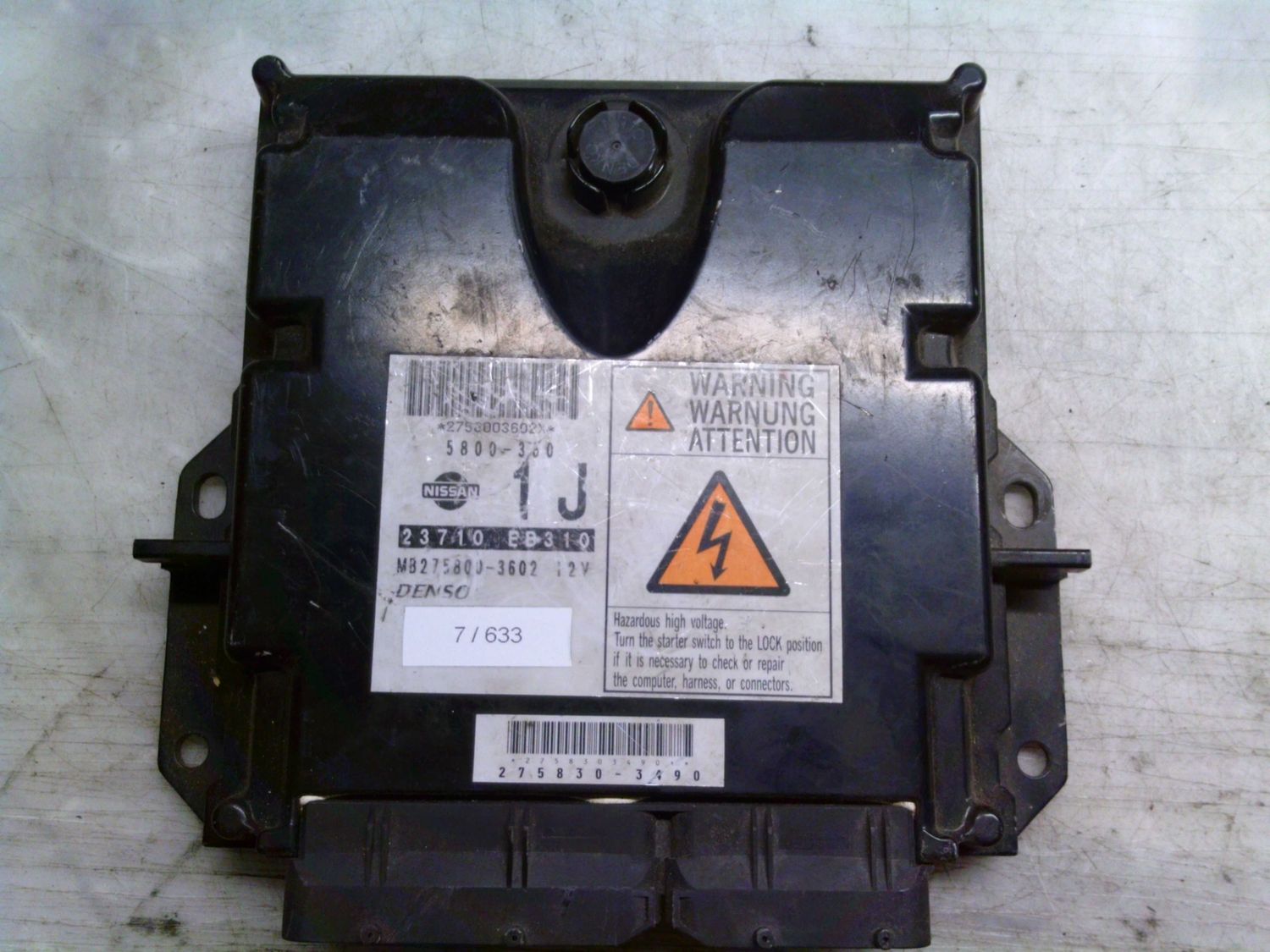7-633 Centralina Motore Denso 23710 EB310 23710EB310 MB275800-3602 5800 360 1J  NISSAN Diesel NAVARA