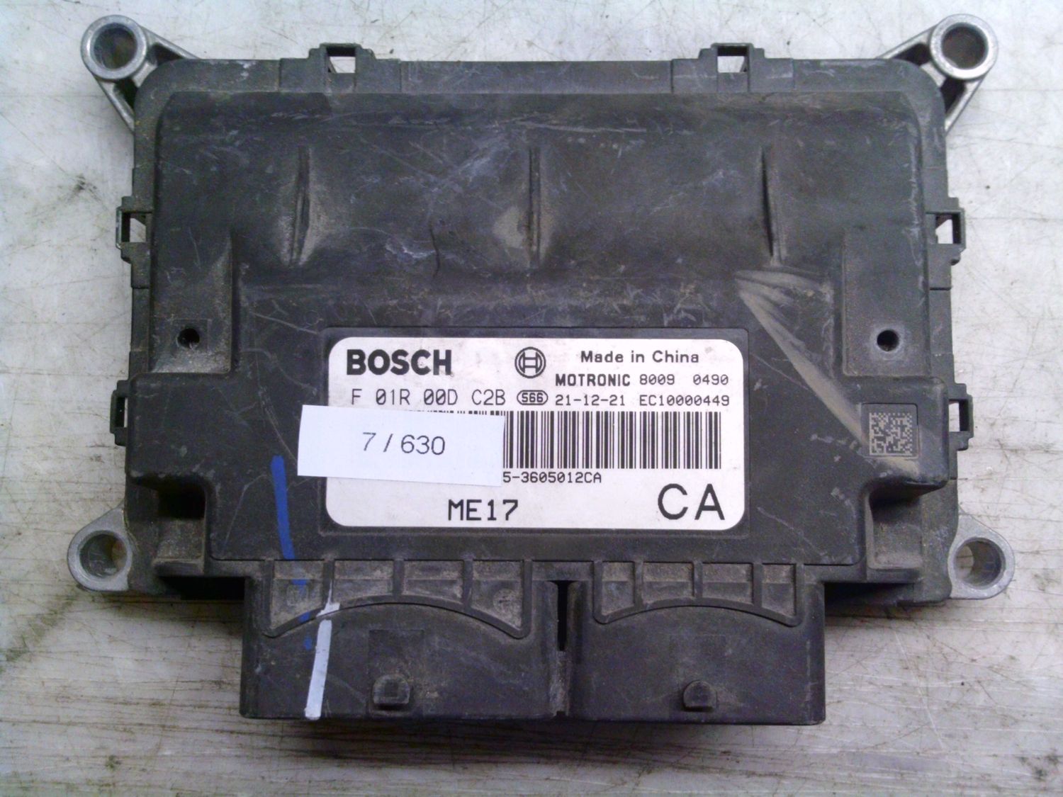 7-630 Centralina Motore Bosch F 01R 00D C2B F01R00DC2B 2AN T15-3605012CA EC10000449   DR Benzina / GPL 5