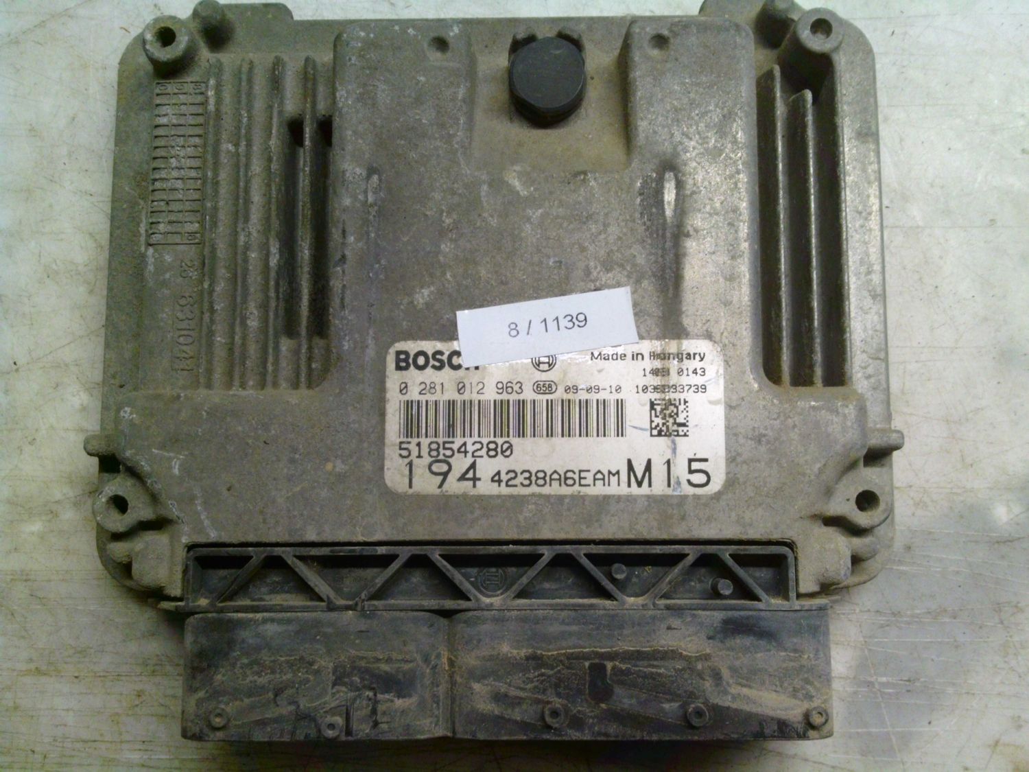 8-1139 Centralina Motore Bosch 0 281 012 963 0281012963 51854280 1039S33739 194 4238A6EAM M15  Alfa Romeo / Fiat / Lancia Diesel Croma