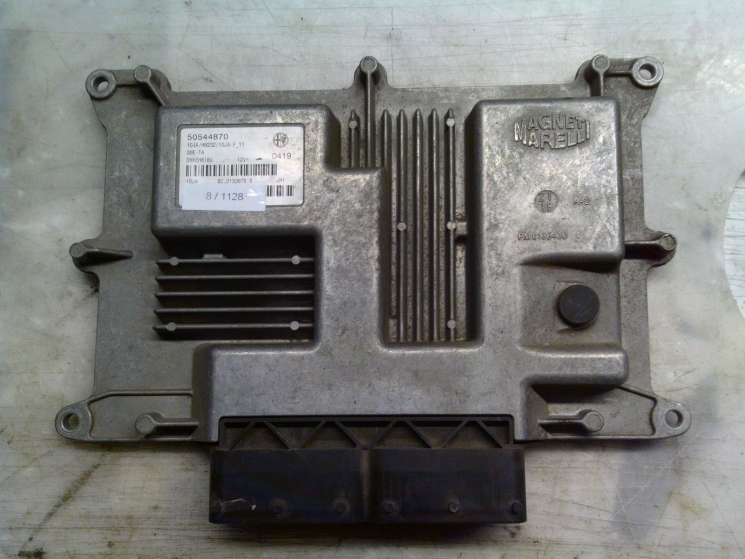 8-1128 Centralina Motore Magneti Marelli 50544870 GME-T4 BC.0153678.B 10JA/HW232/10JA-F 11 ALFA ROMEO / FIAT / LANCIA Benzina GIULIA 8-1128 Centralina Motore Magneti Marelli 50544870 GME-T4 BC.0153678.B 10JA/HW232/10JA-F 11 ALFA ROMEO / FIAT / LANCIA Benzina GIULIA