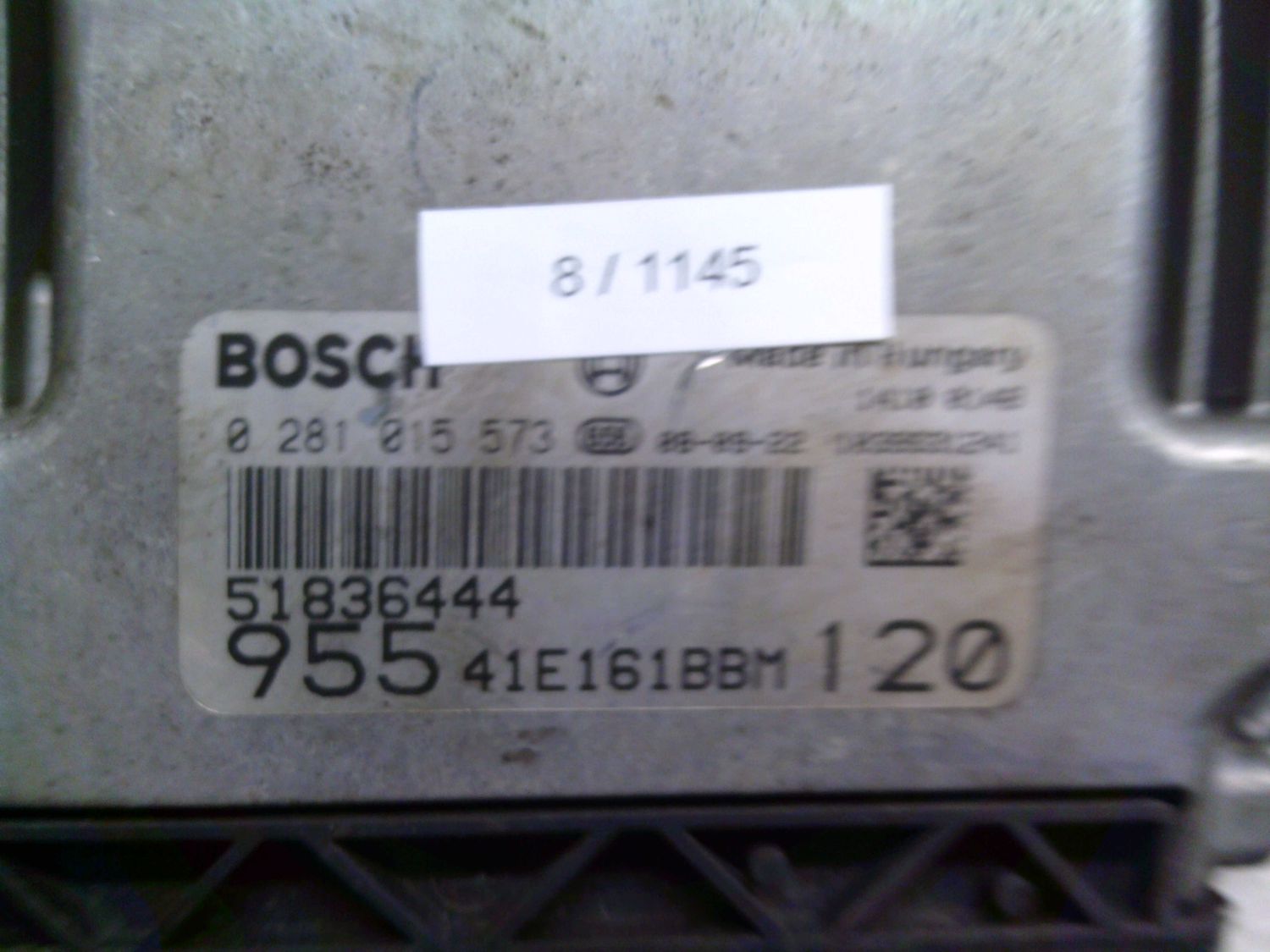 8-1145 Centralina Motore Bosch 0 281 015 573 0281015573 51836444 1039S31241 955 41E161BBM 120 Alfa Romeo / Fiat / Lancia Diesel Mito 8-1145 Centralina Motore Bosch 0 281 015 573 0281015573 51836444 1039S31241 955 41E161BBM 120 Alfa Romeo / Fiat / Lancia Diesel Mito