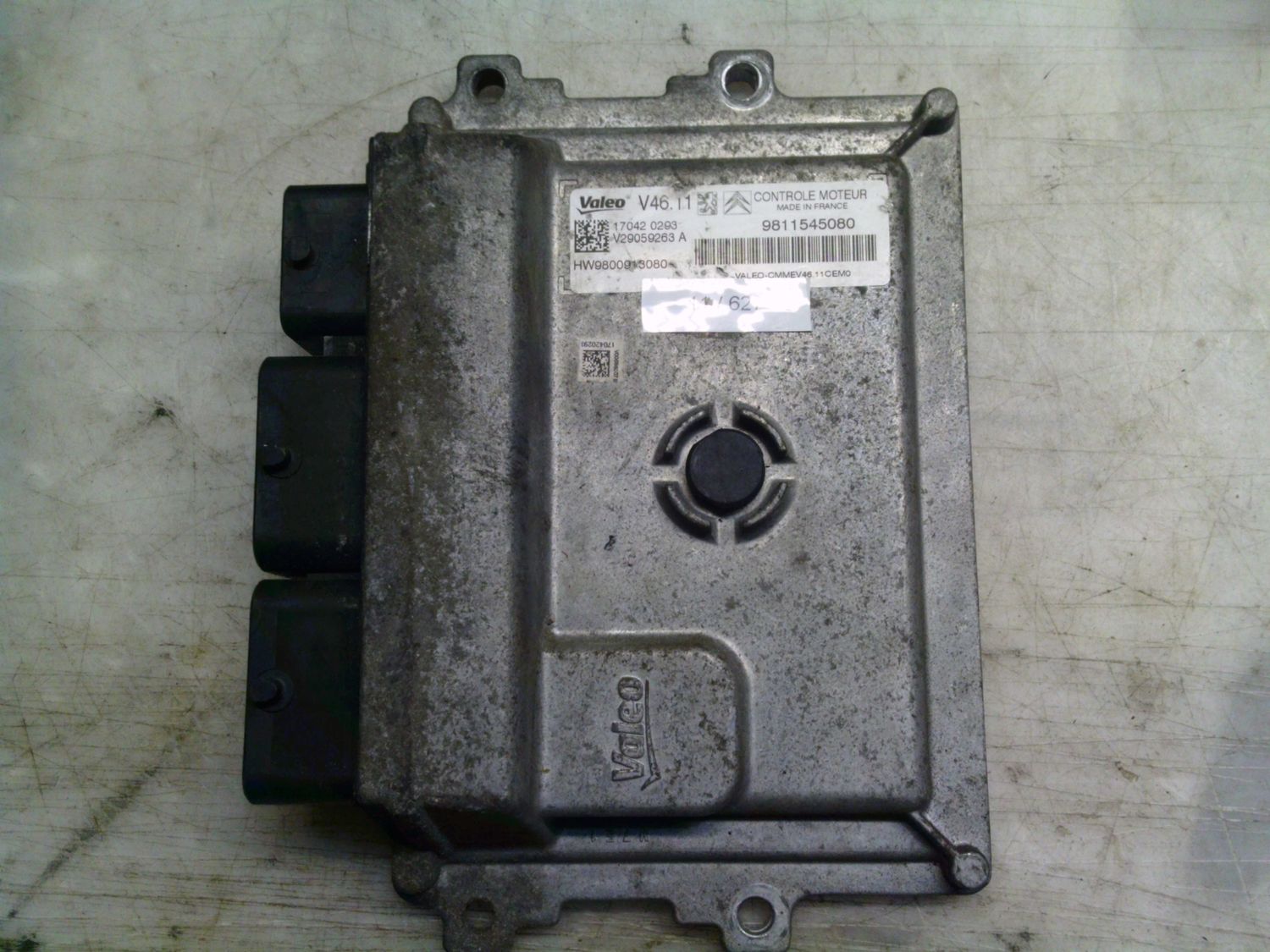 11-627 Centralina Motore Valeo 9811545080   9800913080 V46.11   Citroen / Peugeot Benzina Varie