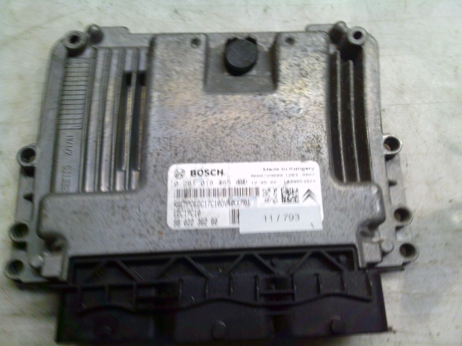 11-793 Centralina Motore Bosch 0 281 018 465 0281018465 98 022 362 80 1039S53929 EDC17C10  CITROEN / PEUGEOT Diesel C 3