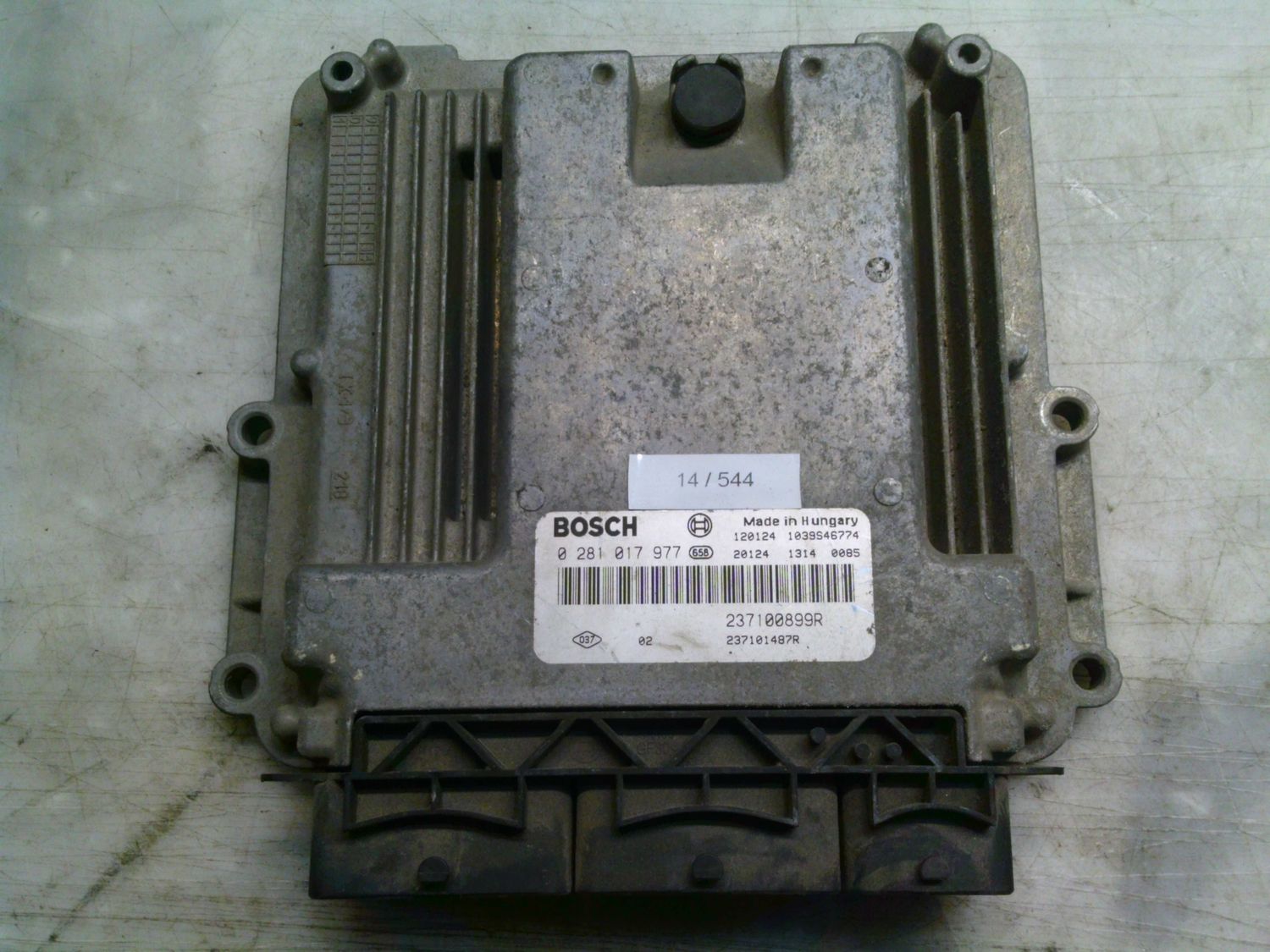 14-544 Centralina Motore Bosch 0 281 017 977 0281017977 237100899R 1039S46774 237101487R  RENAULT Diesel MASTER