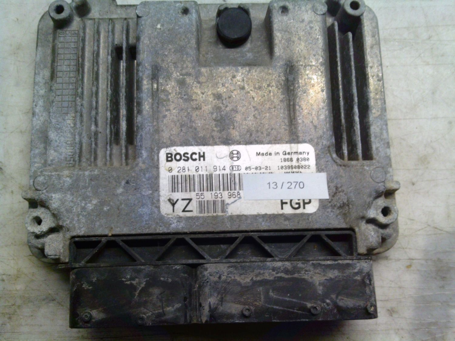 13-270 Centralina Motore Bosch 0 281 011 914 0281011914 55 193 968 1039S08022 YZ  OPEL Diesel VECTRA