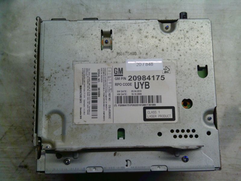20-848 Autoradio Gm 20984175       Opel  Meriva