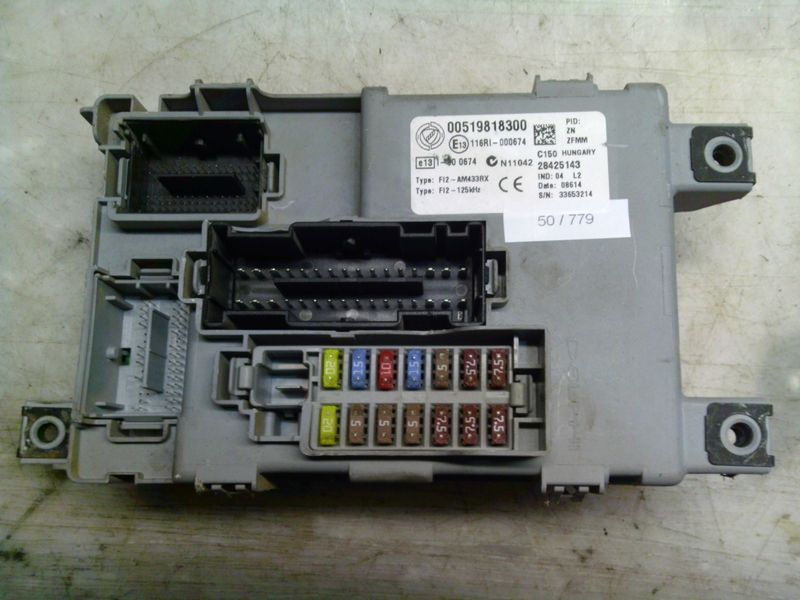 50-779 Body Computer Delphi 00519818300   28425143    Alfa Romeo / Fiat / Lancia Benzina 500
