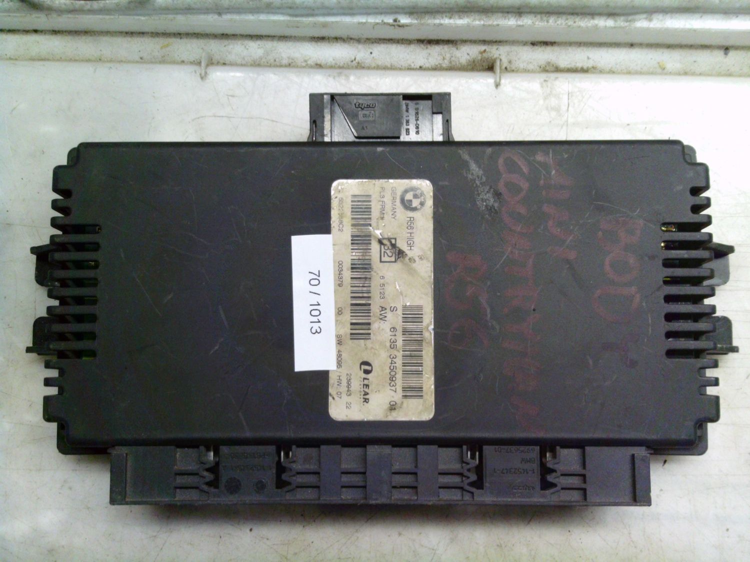 70-1013 Centralina Modulo Confort Lear 6135 3450937-01 6135345093701 R56 HIGH PL3 FRM II SW 48095 HW 07 Mini Cooper 70-1013 Centralina Modulo Confort Lear 6135 3450937-01 6135345093701 R56 HIGH PL3 FRM II SW 48095 HW 07 Mini Cooper
