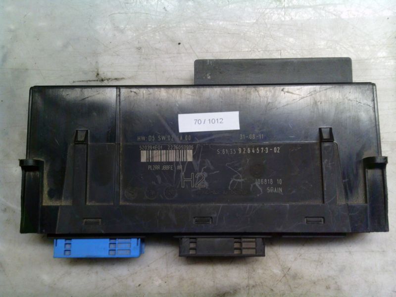 70-1012 Centralina Modulo Confort Lear 530394E01   6135 9264573-02 HD : D5 SW: 02.4A.00 H2 Bmw  Serie 1