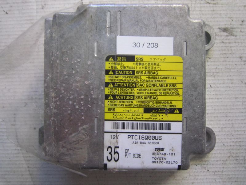 30-208 Centralina Airbag Trw 89170-02L70 8917002L70 334748-101 35   Toyota  Avensis