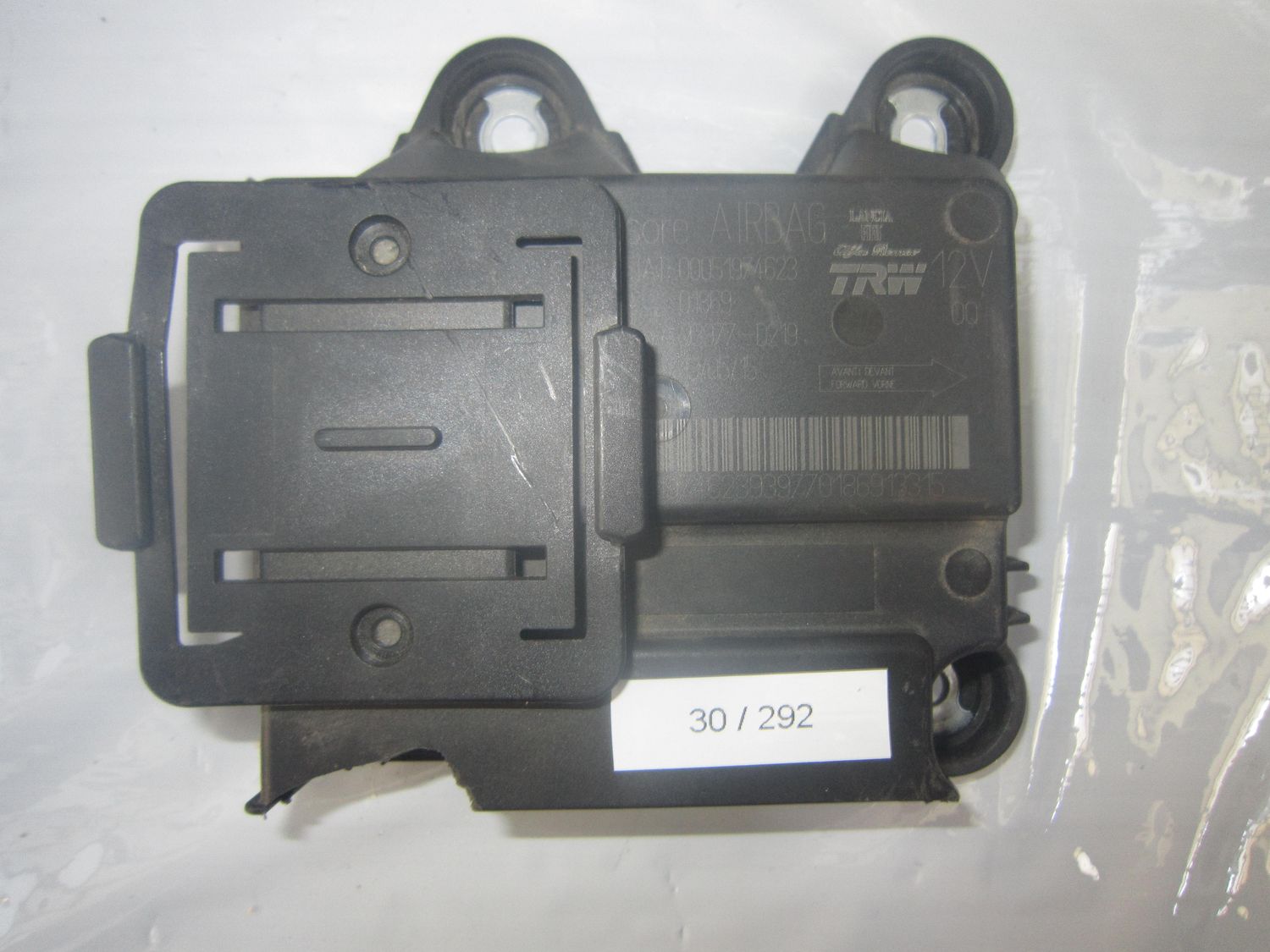 30-292 Centralina Airbag Trw 00051974623   93977-D219    Alfa Romeo / Fiat / Lancia  Panda