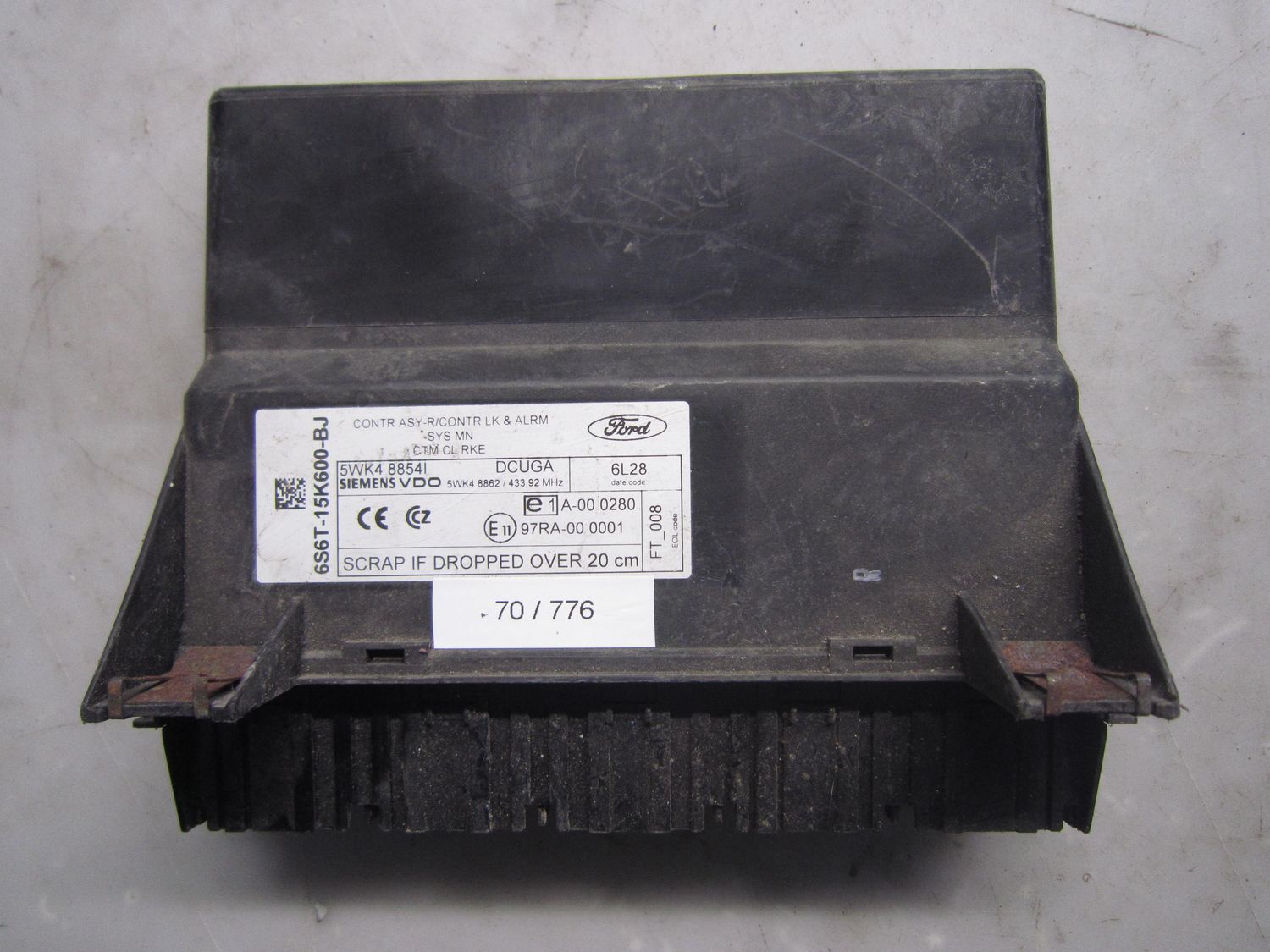 70-776 Centralina Porte Ford 5WK4 8854I 5WK48854I 6S6T-15K600-BJ DCUGA 6L28  Ford  Fiesta