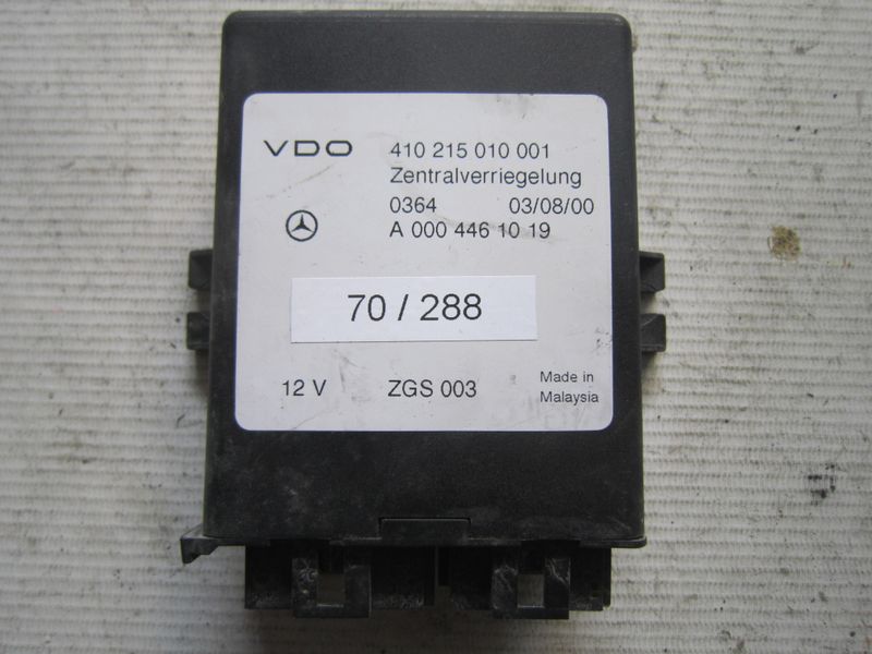 70-288 Modulo Chiusura Centralizzata Vdo 410 215 010 001 410215010001 A 000 446 10 19 ZGS 003   MERCEDES  VITO