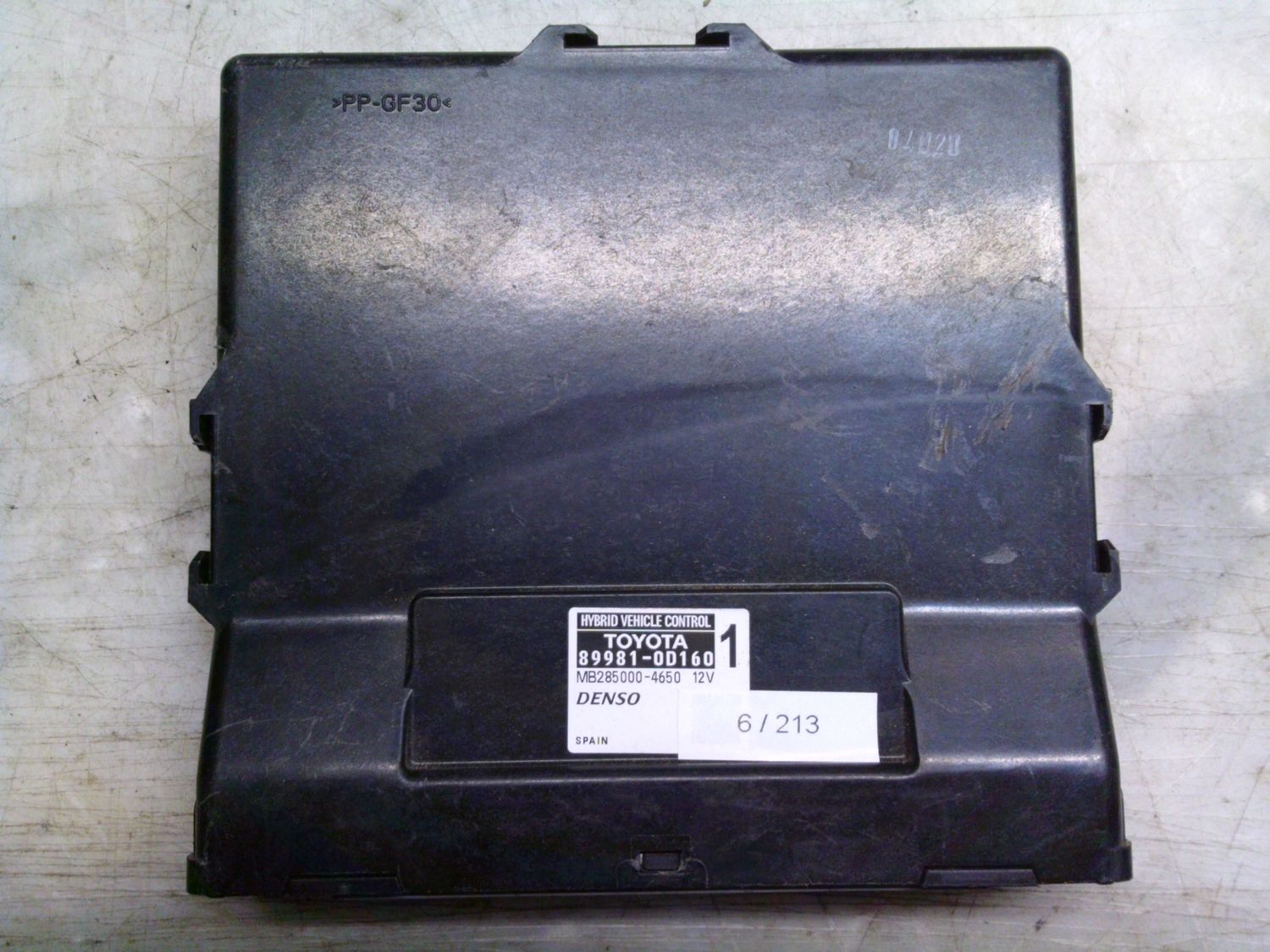 6-213 Centralina Motore Denso 89981-0D160 899810D160 MB285000-4650 1   TOYOTA Elettrica / Benzina YARIS