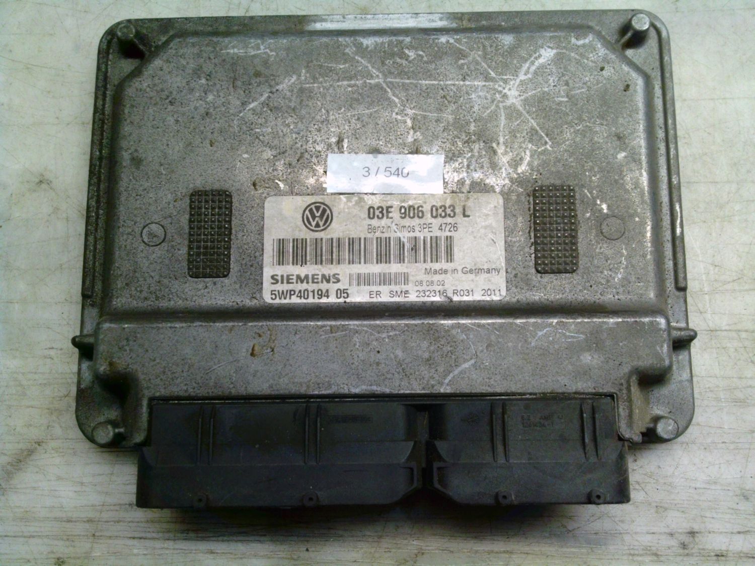 3-540 Centralina Motore Siemens 5WP40194 05 5WP4019405 03E 906 033 L SIMOS 3PE   VOLKSWAGEN Benzina Polo