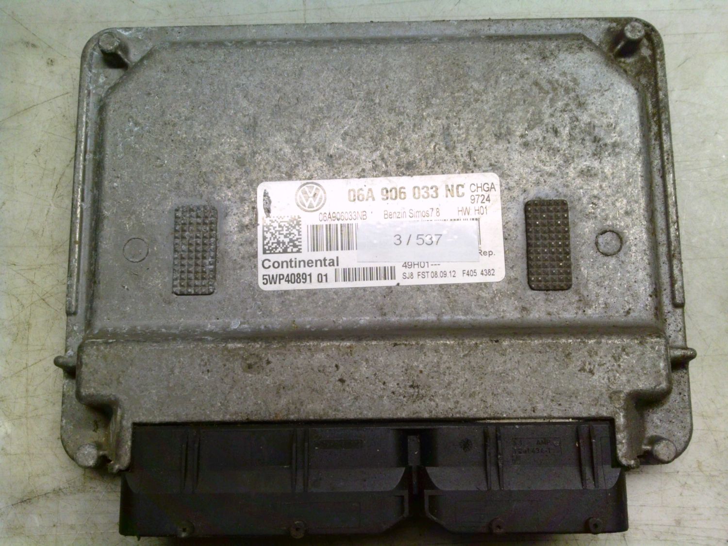 3-537 Centralina Motore Continental 5WP40891 01 5WP4089101 06A 906 033 NC HW : H01 SIMOS 7.8  SEAT Benzina ALTEA