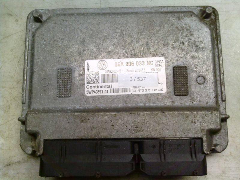 3-537 Centralina Motore Continental 5WP40891 01 5WP4089101 06A 906 033 NC HW : H01 SIMOS 7.8  SEAT Benzina ALTEA