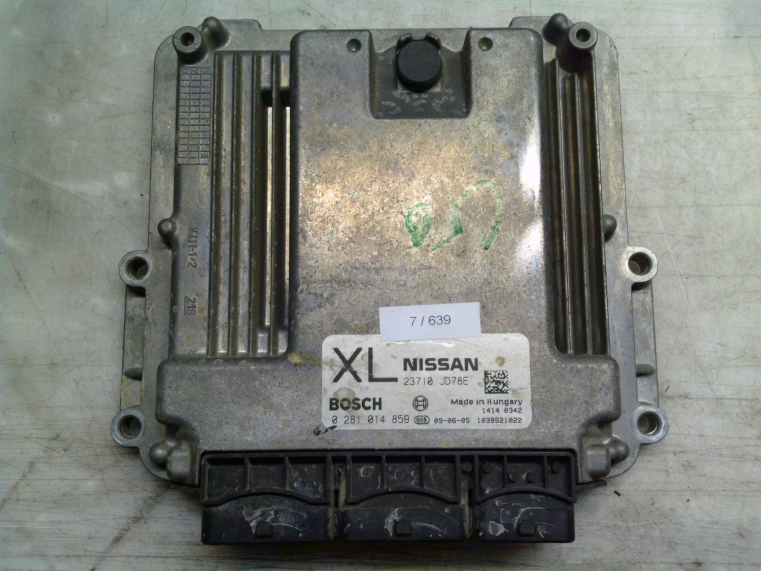 7-639 Centralina Motore Bosch 0 281 014 859 0281014859 23710 JD78E 1039S21022 XL  NISSAN Diesel QASHQAI