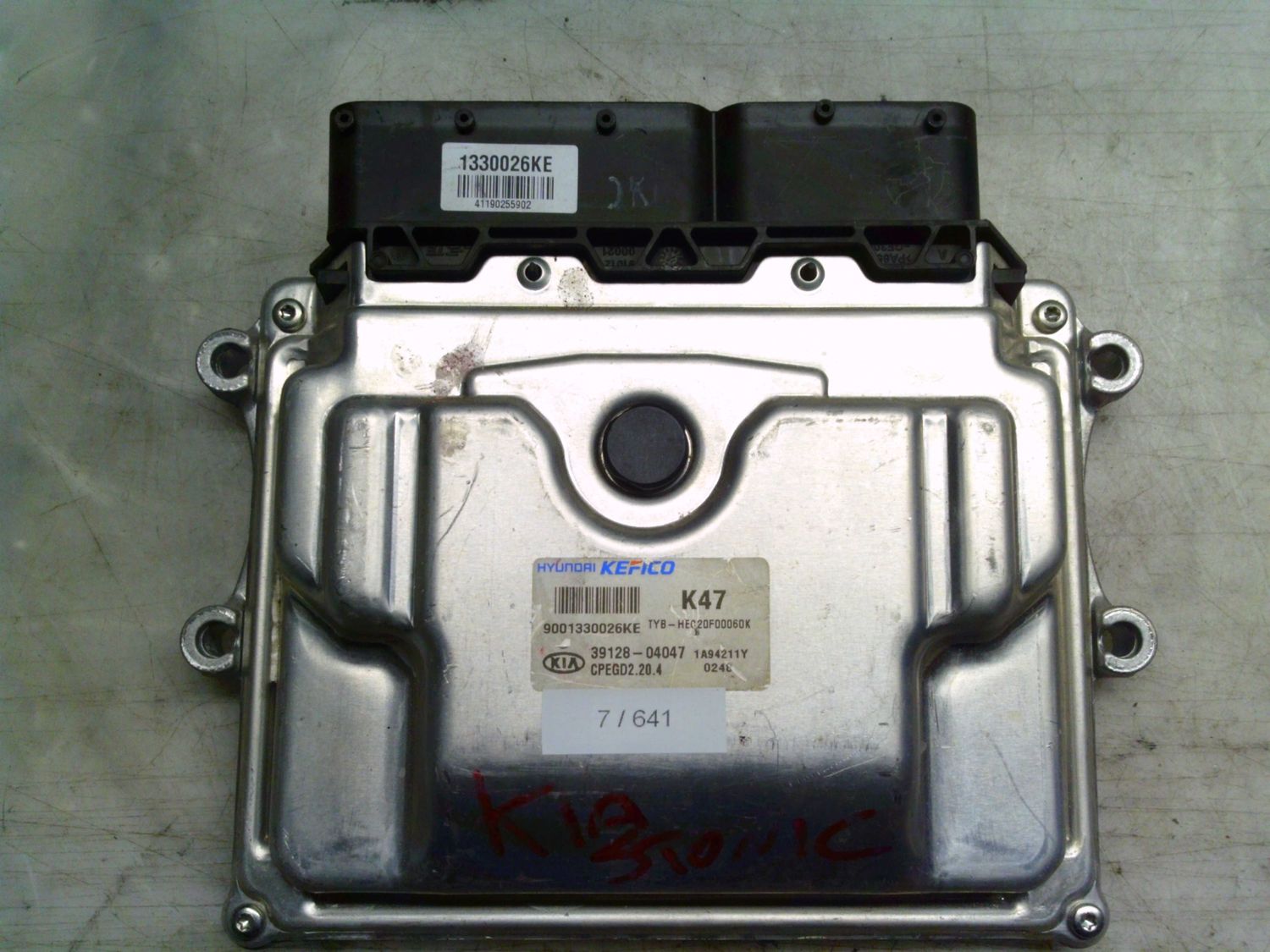 7-641 Centralina Motore Kefico 39128-04047 3912804047 9001330026KE K47 CPEGD2.20.4  KIA Benzina STONIC