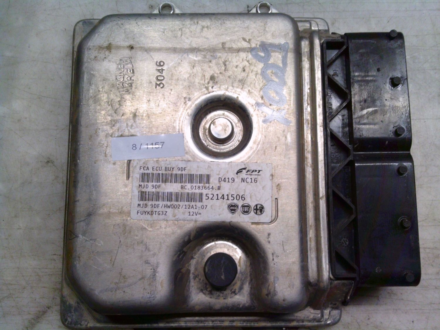8-1157 Centralina Motore Magneti Marelli 52141506   MJD 9DF BC.0183664.B FCA ECU BUY 9DF HW002/12A1-07 ALFA ROMEO / FIAT / LANCIA Diesel Varie