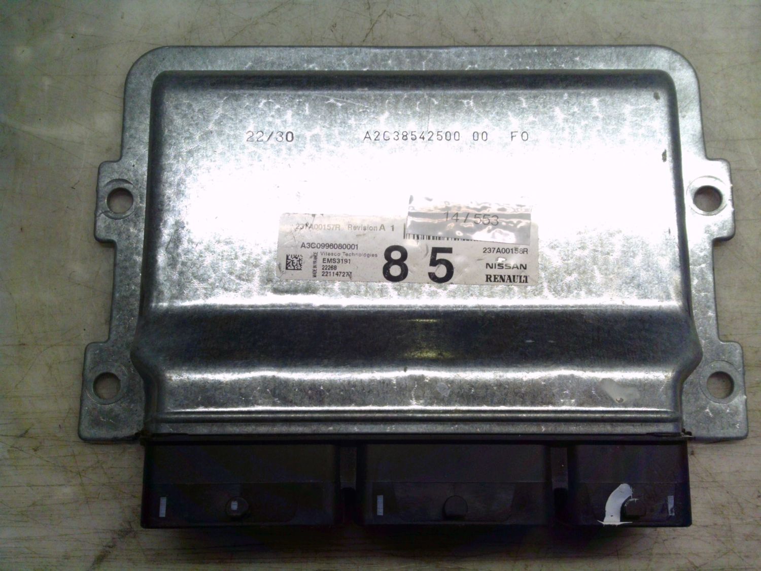 14-553 Centralina Motore Vitesco Techologies 237A00157R   237A00157R A3C0996080001 EMS3191 85 RENAULT Elettrica / Benzina CAPTUR