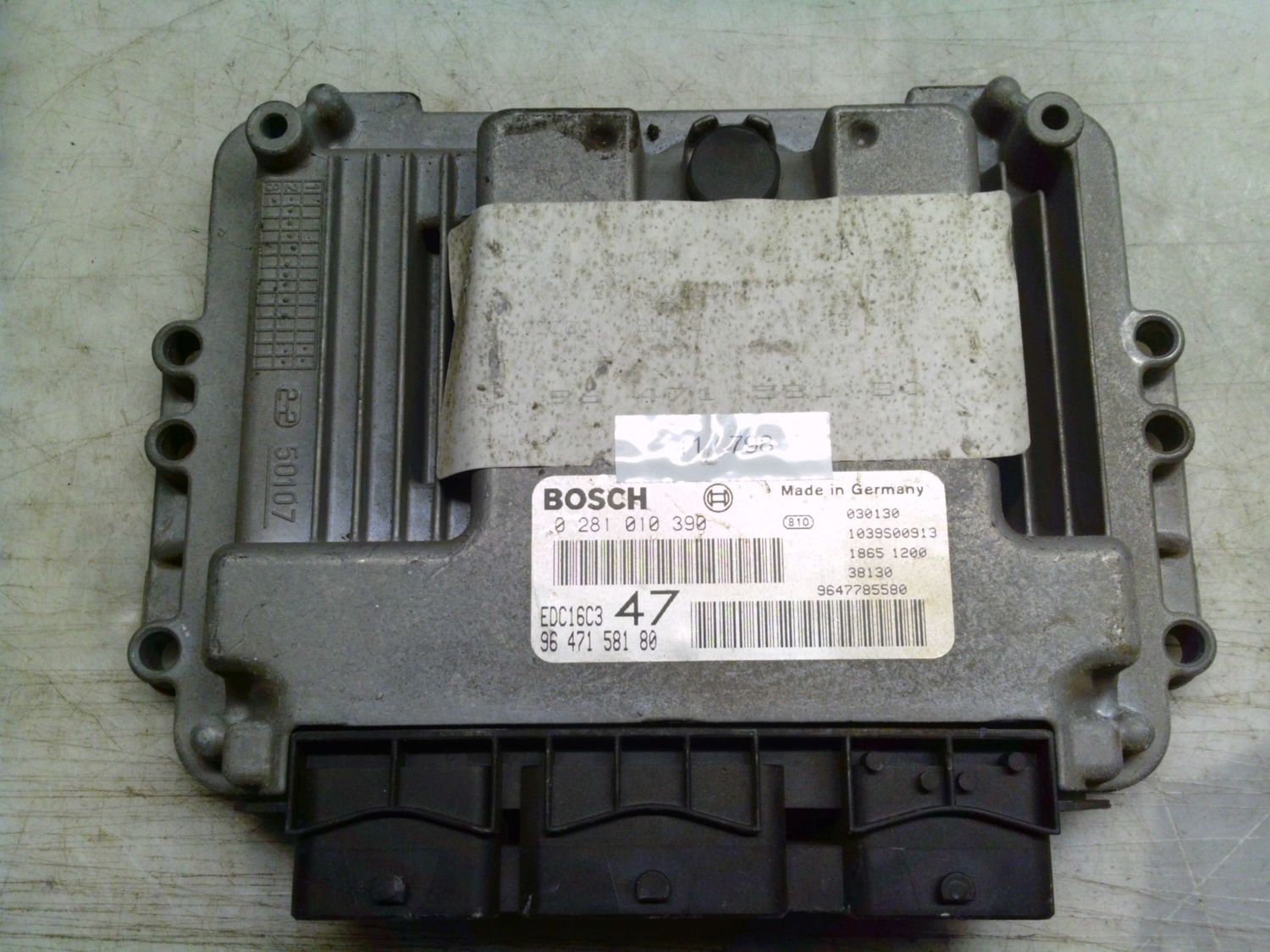 11-798 Centralina Motore Bosch 0 281 010 390 0281010390 9647158180 1039S00913 EDC16C3  CITROEN / PEUGEOT Diesel Varie