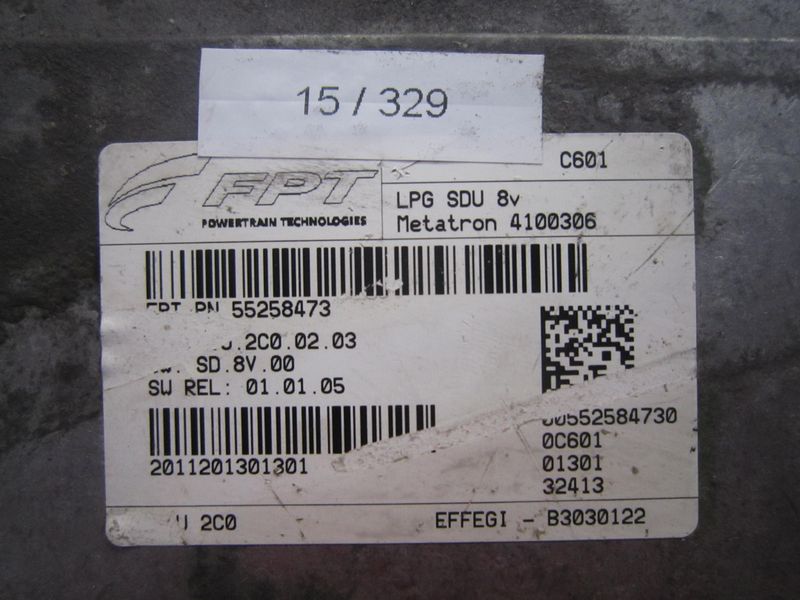 15-329 Centralina Gas Gpl / Metano Metatron 55258473   4100306    FIAT Benzina / Gpl / Metano Panda