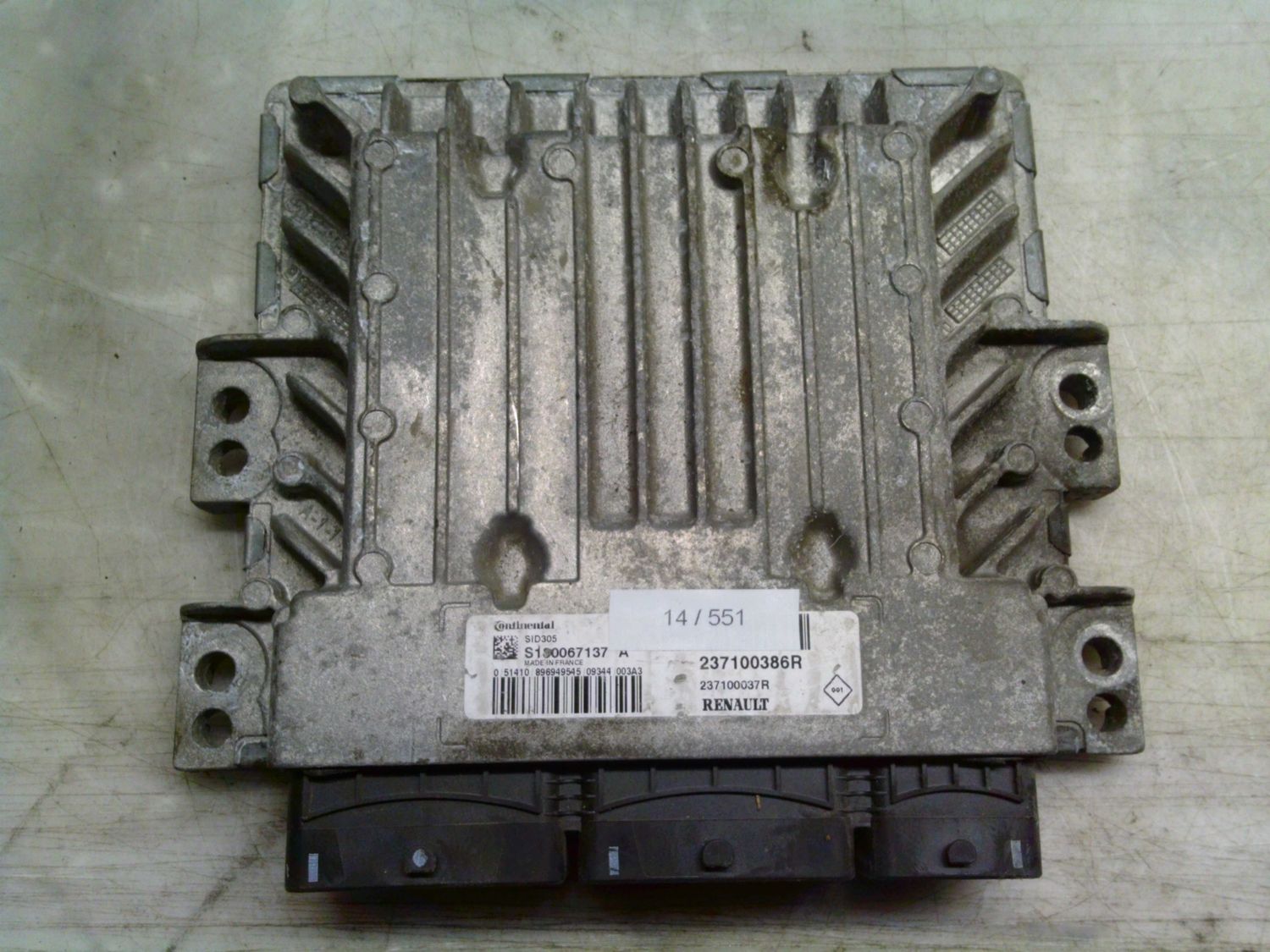 14-551 Centralina Motore Continental S180067137 A S180067137A 237100386R 237100037R SID305  RENAULT Diesel Megane_Scenic
