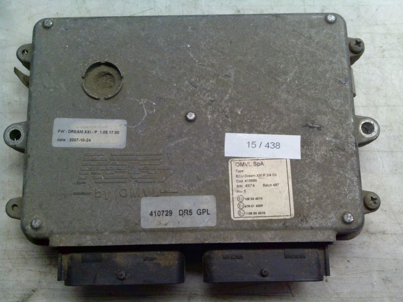 15-438 Centralina Gas GPL Omvl 410689   ECU DREAM XXI P 3/4 CILINDRI    DR Benzina / GPL 5