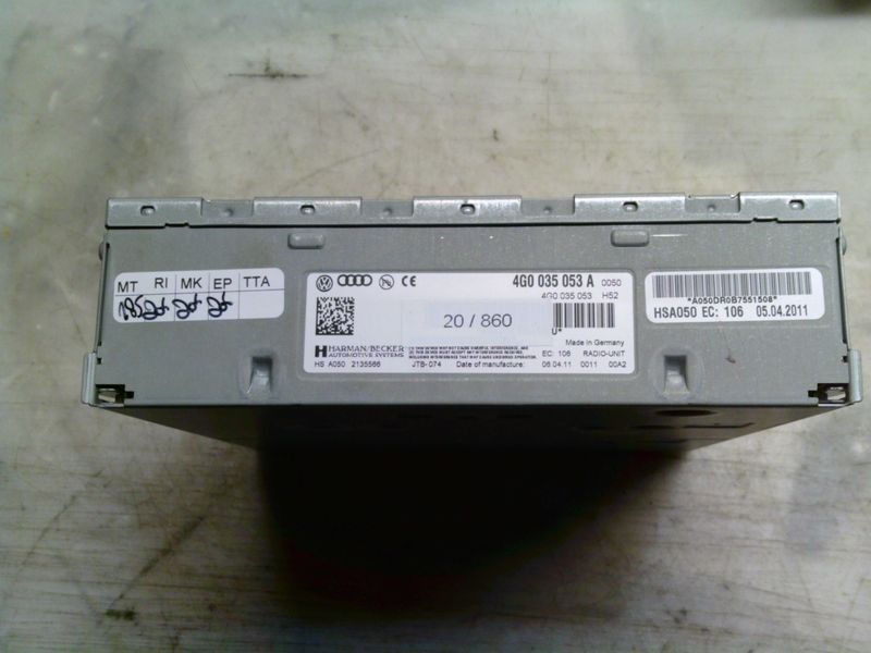 20-860 Navigatore Harman 4G0 035 053 A 4G0035053A     AUDI  A 7