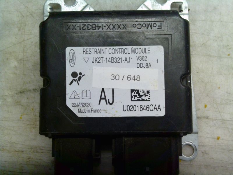 30-648 Centralina Airbag Fomoco JK2T-14B321-AJ JK2T14B321AJ V362 DDJ8A AJ  FORD  Transit