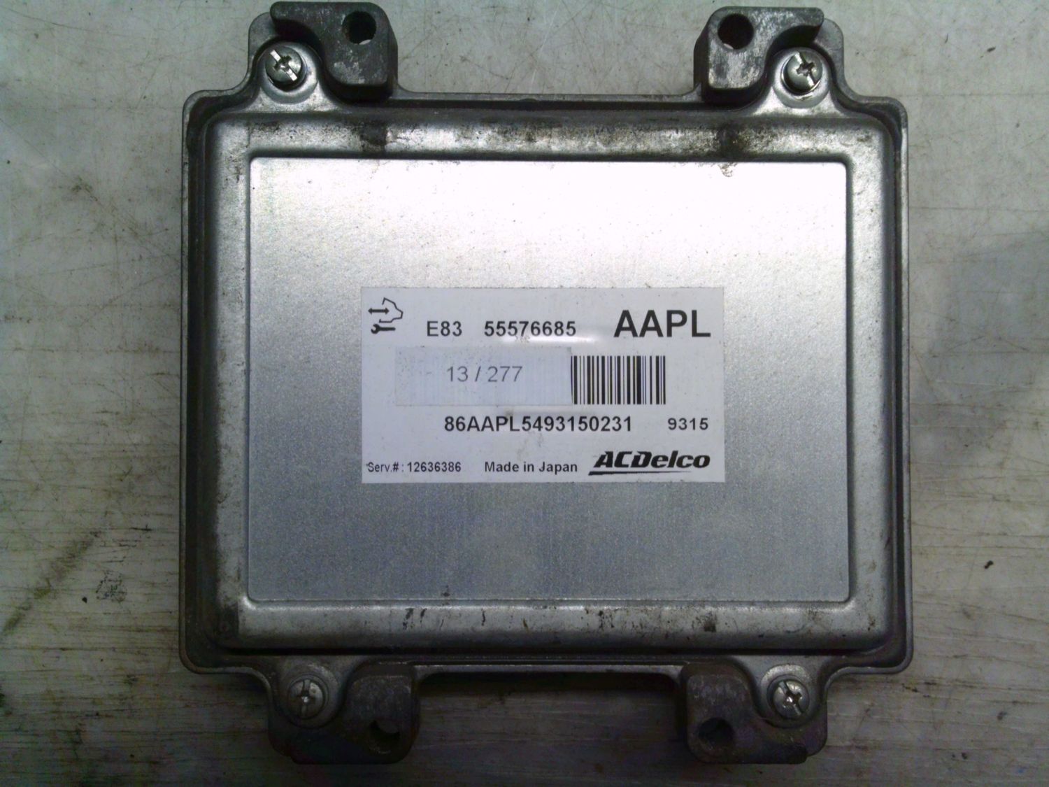 13-277 Centralina Motore Acdelco 55576685   12636386    E83 OPEL Benzina Corsa