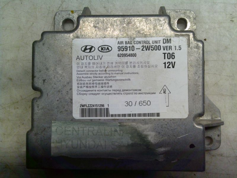 30-650 Centralina Airbag Autoliv 95910-2W500 959102W500 620954800 T06   HYUNDAI  SANTA FE