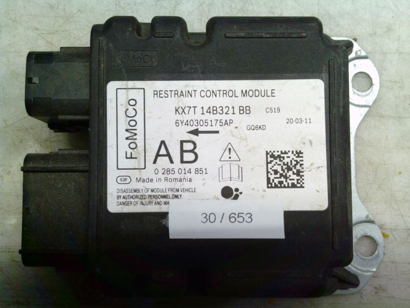 30-653 Centralina Airbag Bosch 0 285 014 851 0285014851 KX7T 14B321 BB    FORD  Focus
