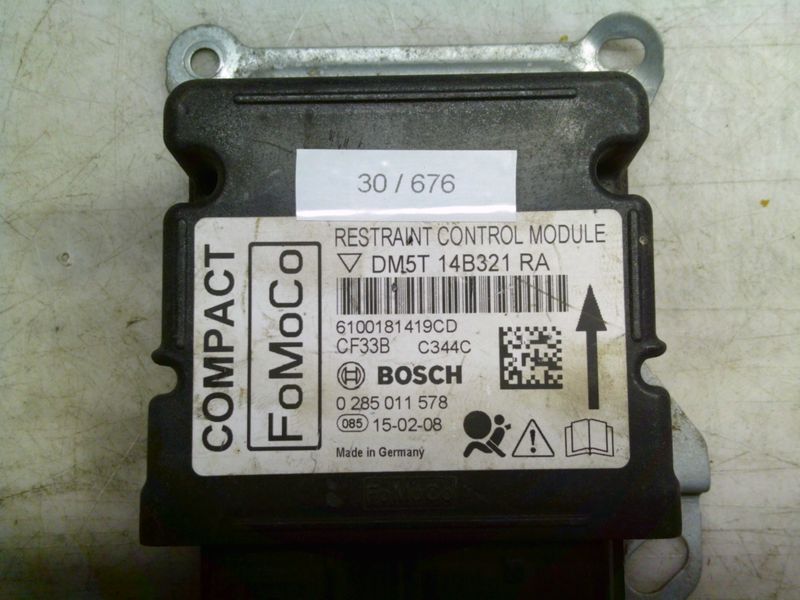 30-676 Centralina Airbag Bosch 0 285 011 578 0285011578 DM5T 14B321 RA    FORD  C-MAX