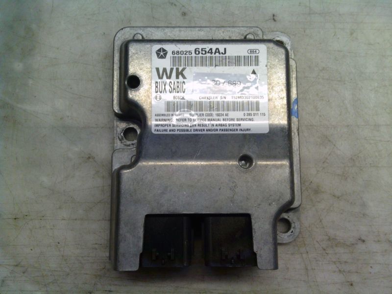 30-689 Centralina Airbag Bosch 0 285 011 115 0285011115 68025 654AJ WK BUX SABIC  JEEP  Grand Cherokee